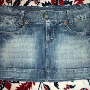 Denim American Eagle Mini Skirt Size 6